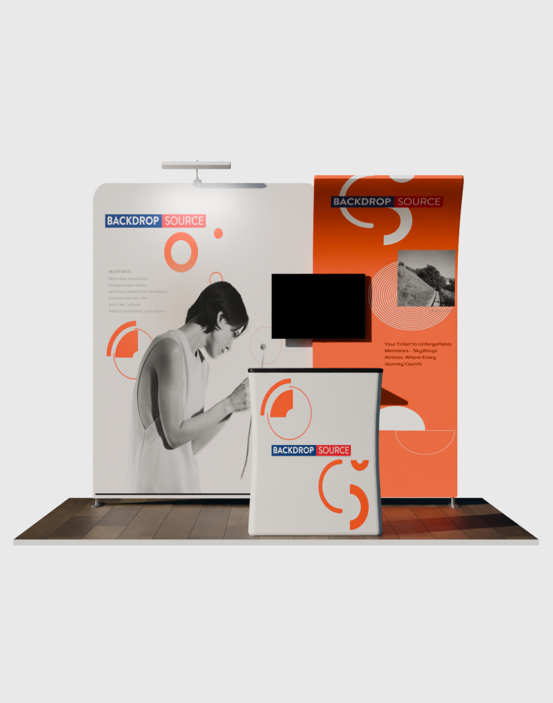 Tragbares Messedisplay 3m x 3m – Modell 14
