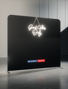 Modular Straight Tension Display with Neon Lights