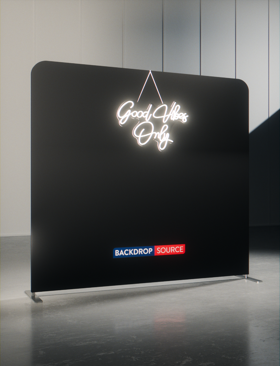 Modular Straight Tension Display with Neon Lights UK | Trade Show ...