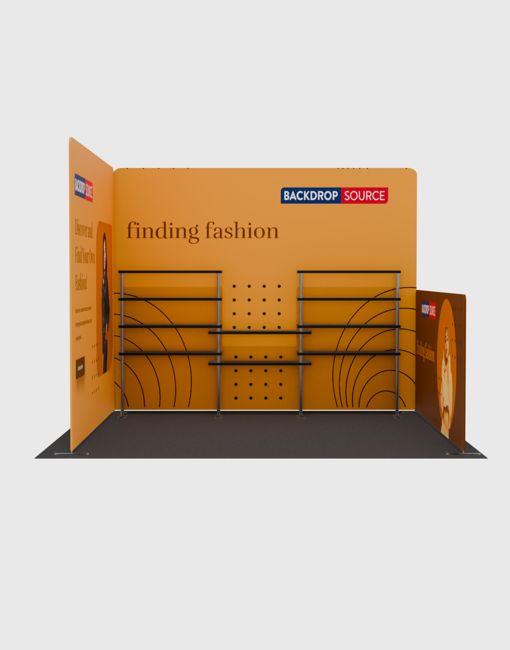 Tragbare Ausstellungswand 3m x 3m – Modell 21