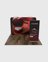 3m x 3m Messestand-Set mit Rückwand und Roll-up-Bannerständer