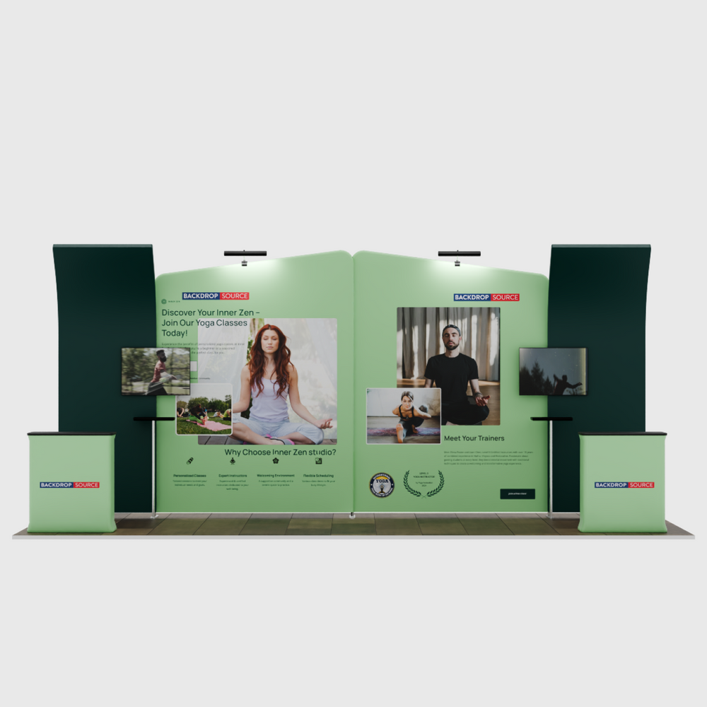 Tragbares Ausstellungsdisplay 6m x 3m – Modell 3