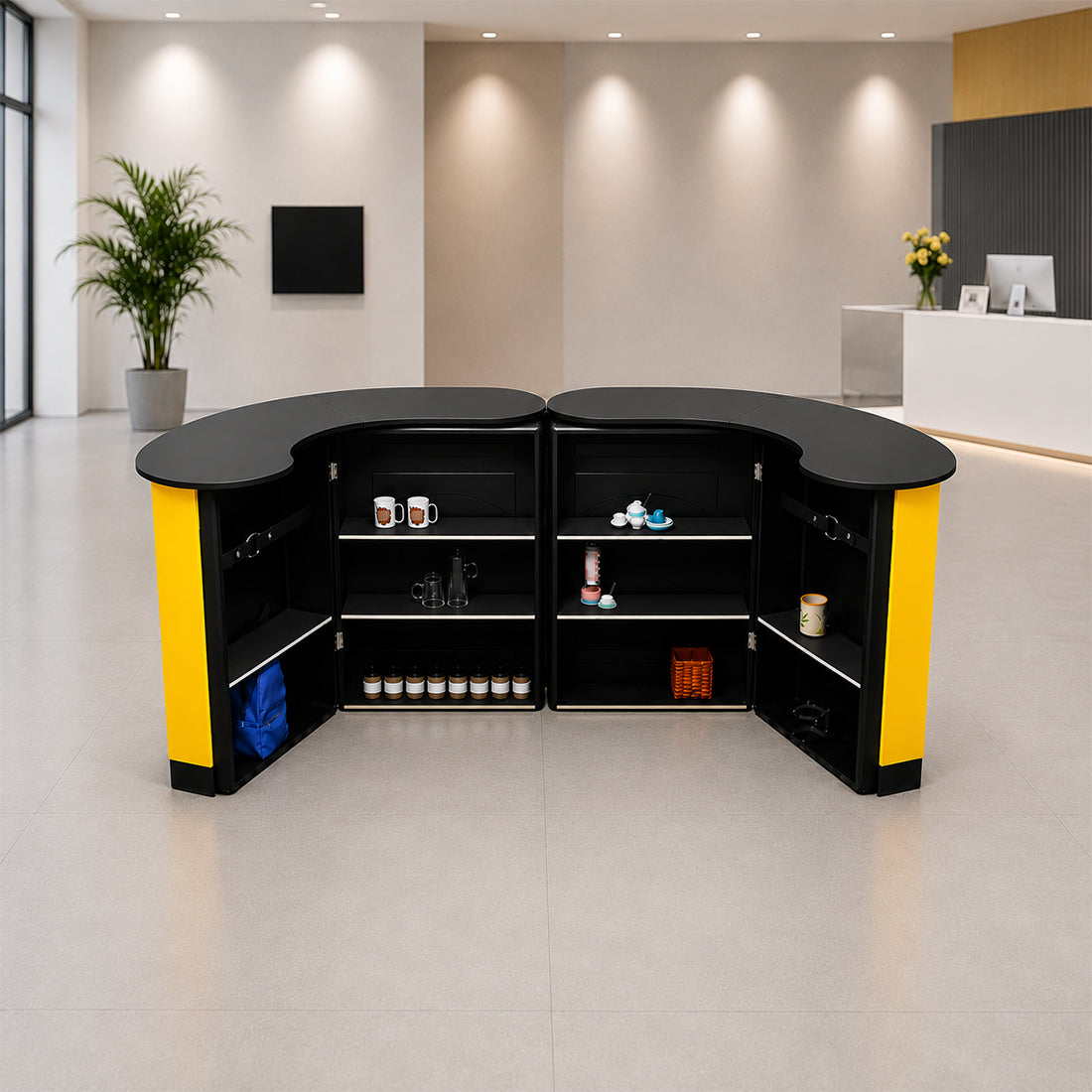 Modularer Empfangstresen aus Stoff Griffin