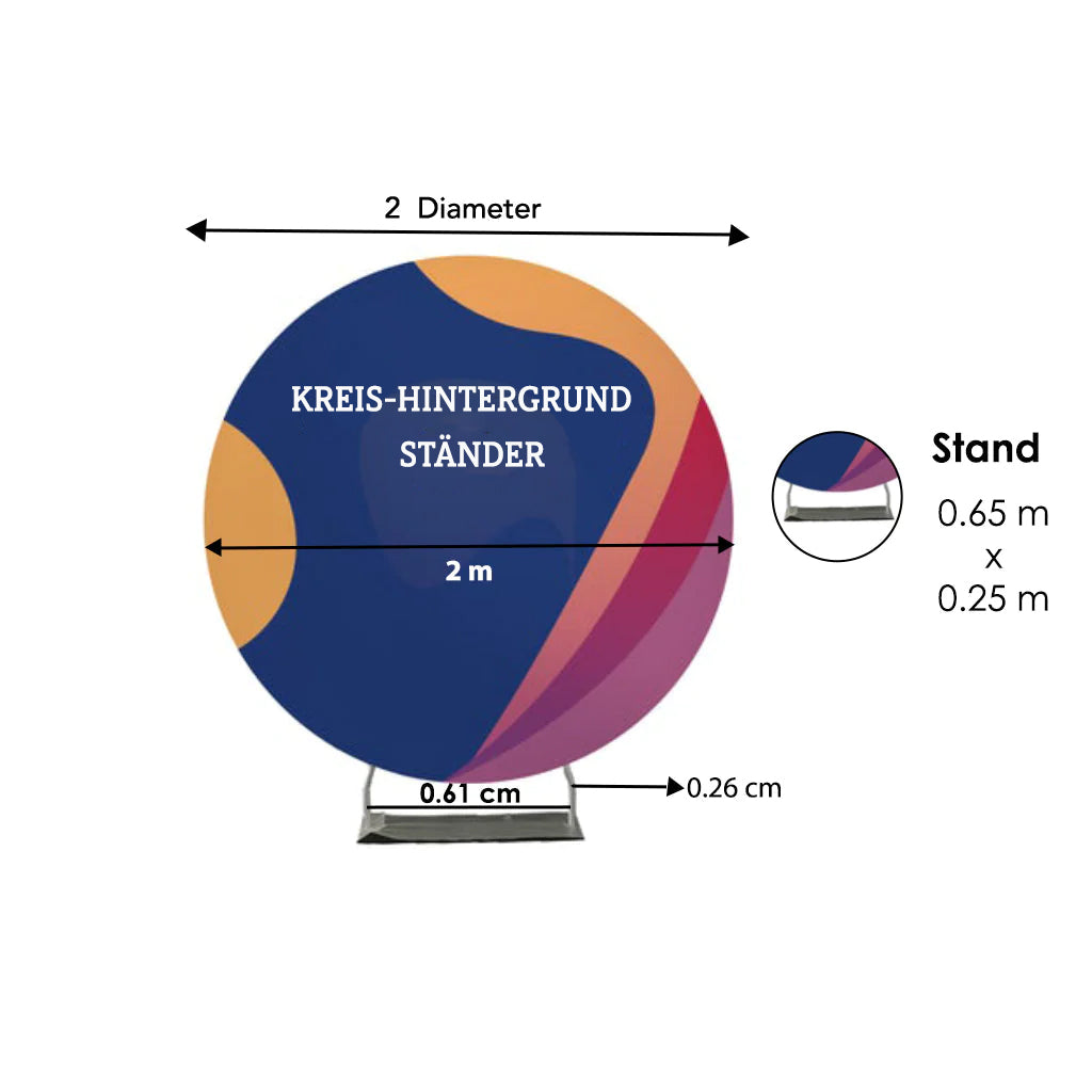 Kreis-Hintergrundständer