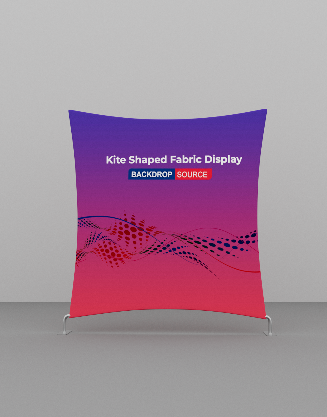 Spannstoffdisplay in Drachenform
