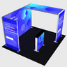 SEG-modulares Leuchtbox-Displayset – Modell 3