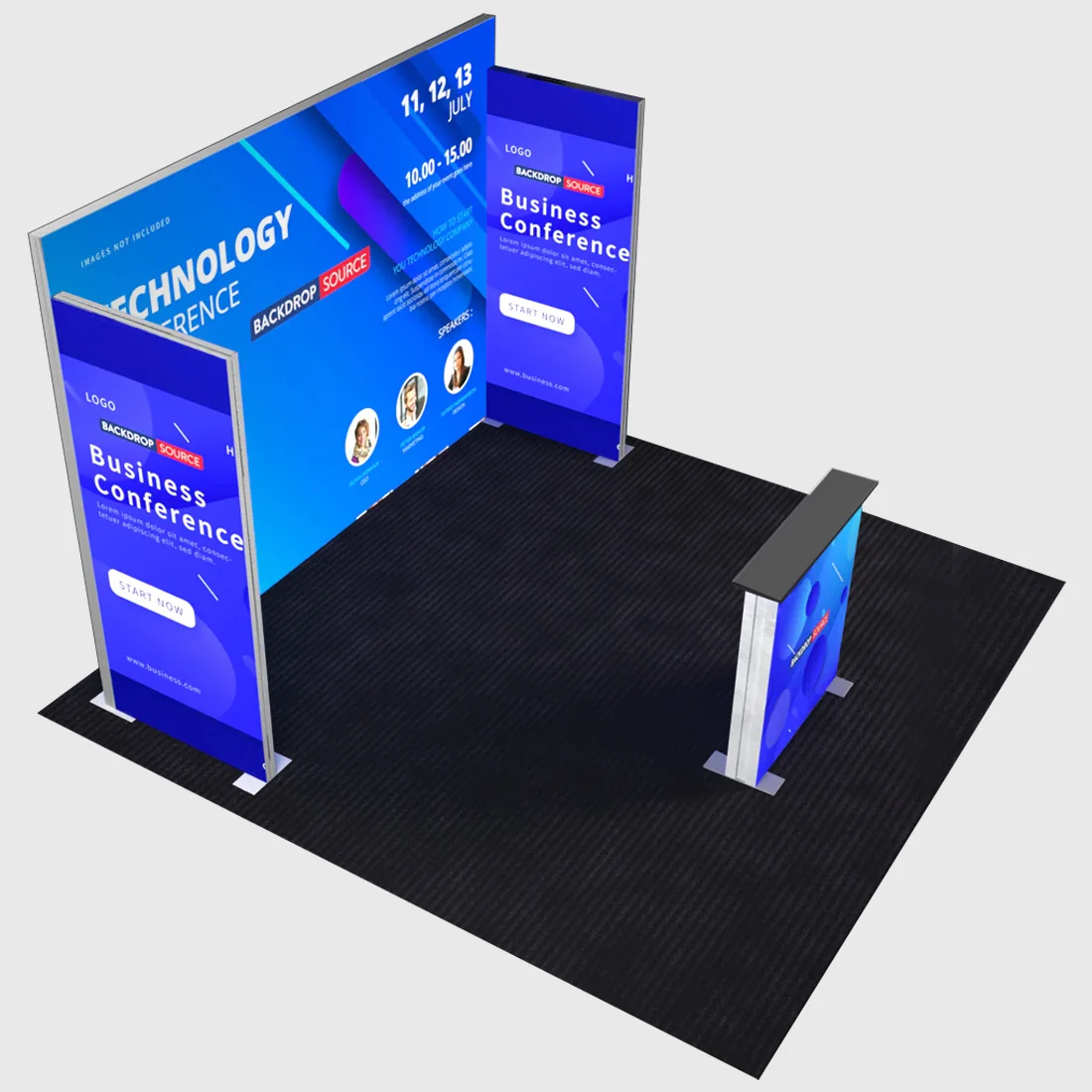 SEG-modulares Leuchtbox-Präsentationsset – Modell 6
