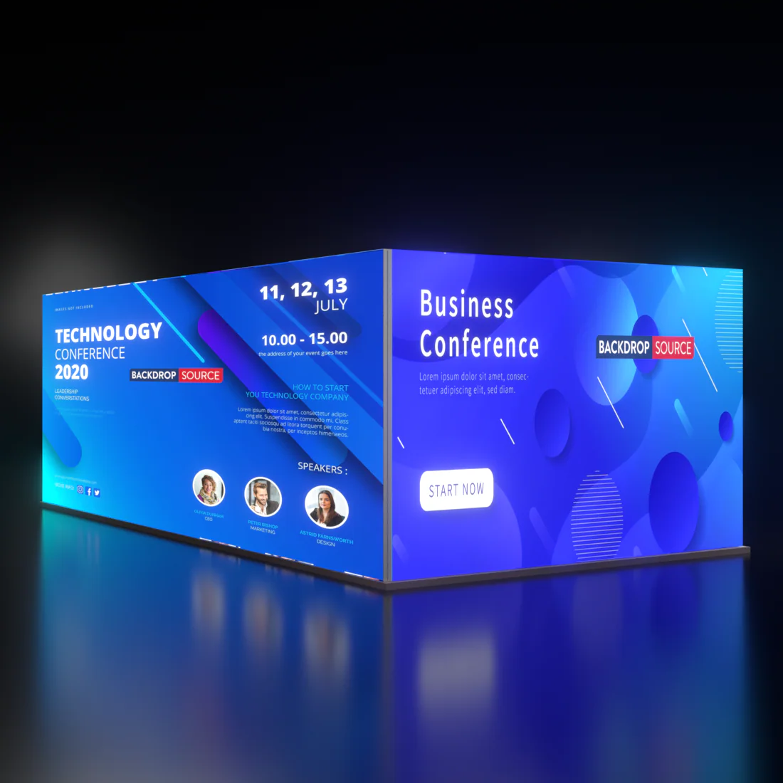 SEG-modulares Leuchtbox-Displayset – Modell 5