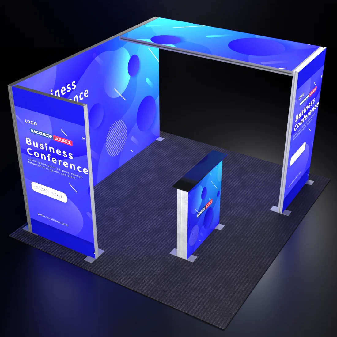 SEG-modulares Leuchtbox-Displayset – Modell 3