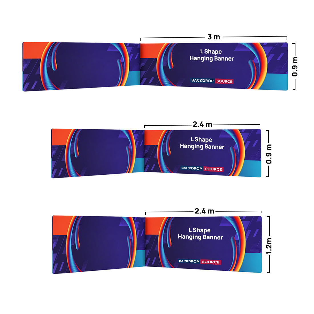 L Shape Hanging Banner