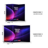Magnetisches Stoff-Trennwanddisplay – 3-Panel