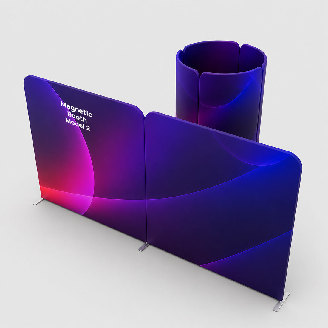 Magnetic Fabric Booth Display - Model 2 (4m x 3m)