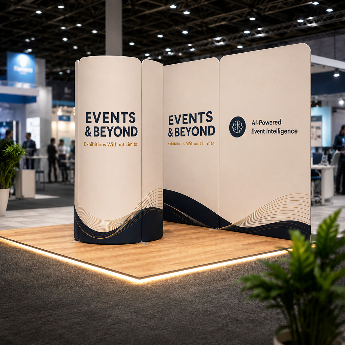 Magnetic Fabric Booth Display - Model 2 (4m x 3m)