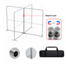 Magnetisches Stoff-Messestandsystem – Modell 3 (4m x 4m)