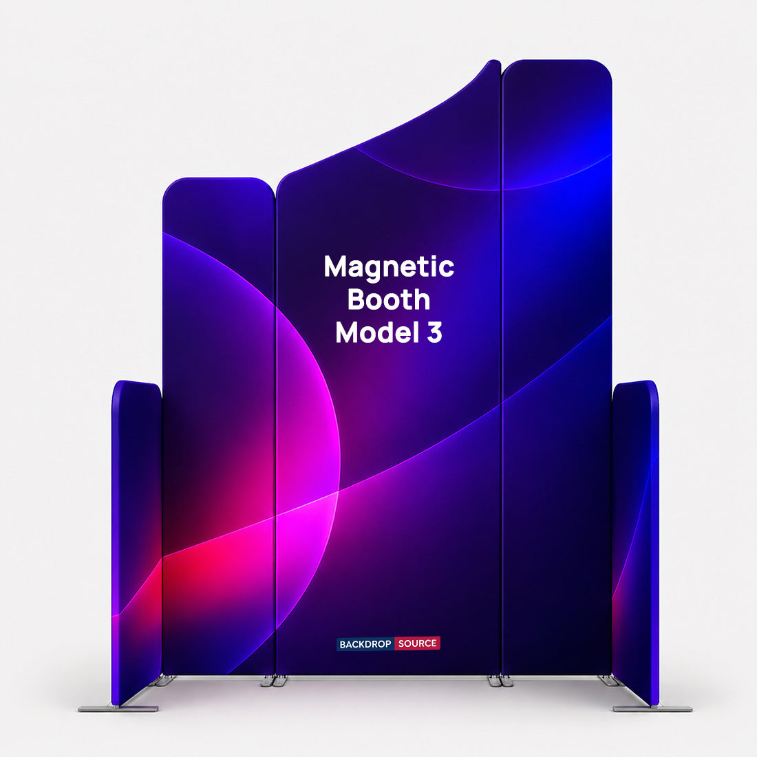 Magnetisches Stoff-Messestandsystem – Modell 3 (2m x 2m)