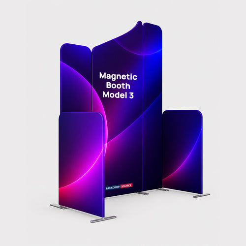 Magnetisches Stoff-Messestandsystem – Modell 3 (2m x 2m)