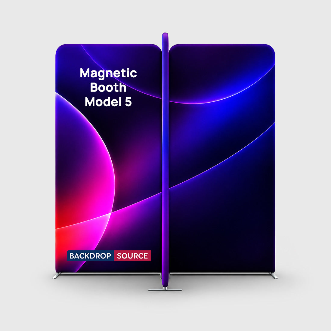 Magnetisches Stoff-Messestandsystem – Modell 5 (2m x 2m)