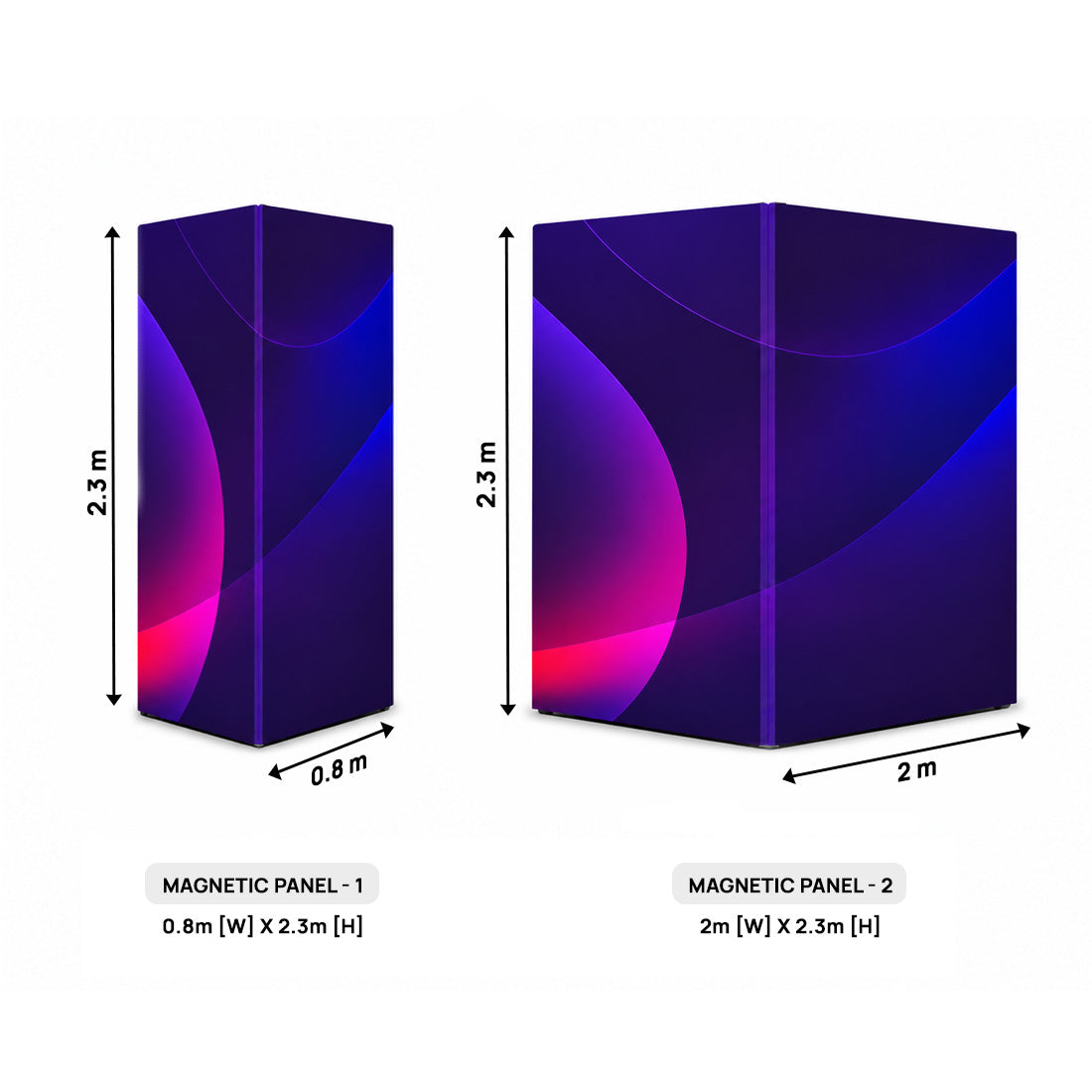 Magnetische Displays - 2 Panel