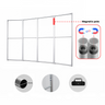 Magnetisches Stoff-Trennwanddisplay – 4-Panel