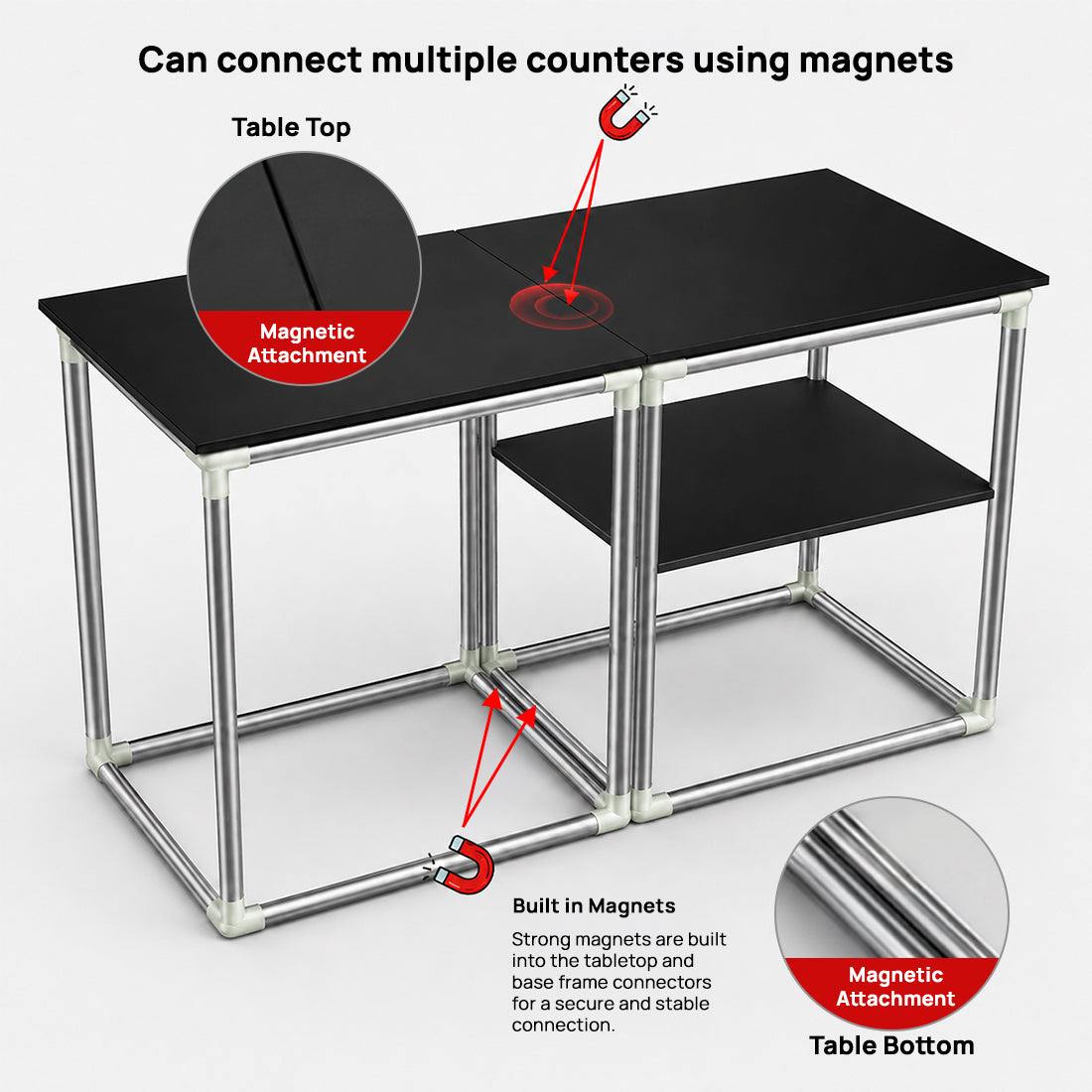 Magnetischer Promotionstresen aus Stoff