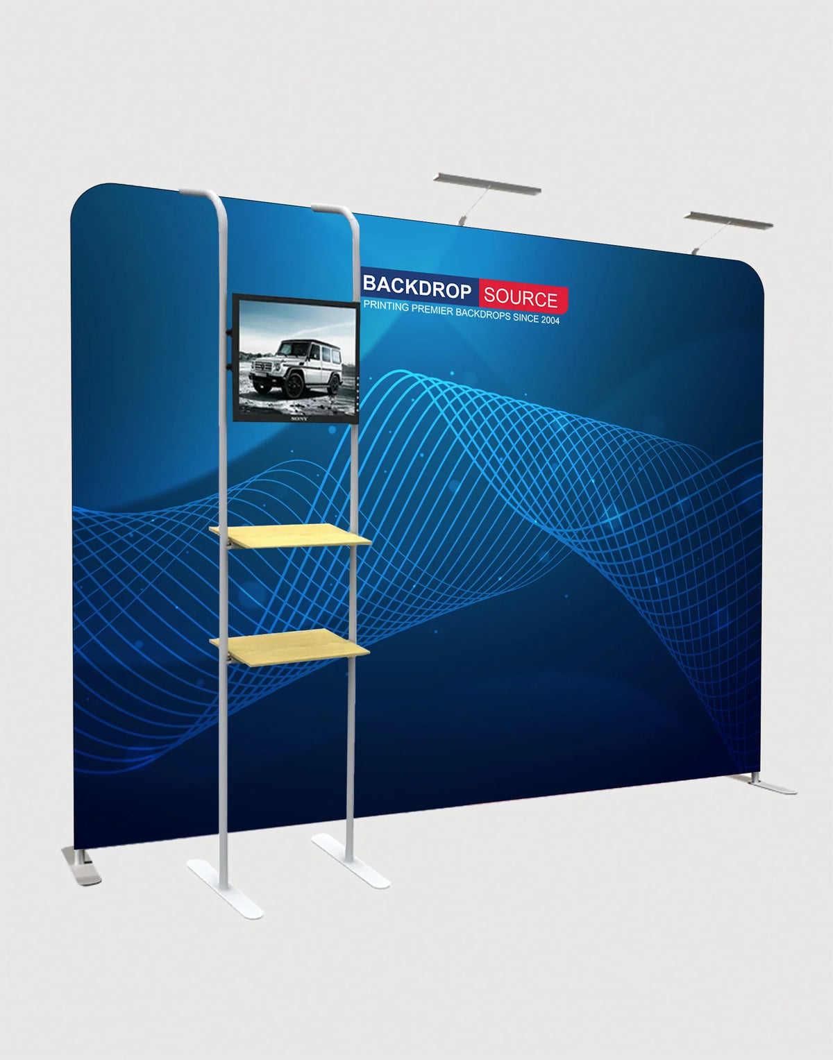 Medienwand mit Zubehör
