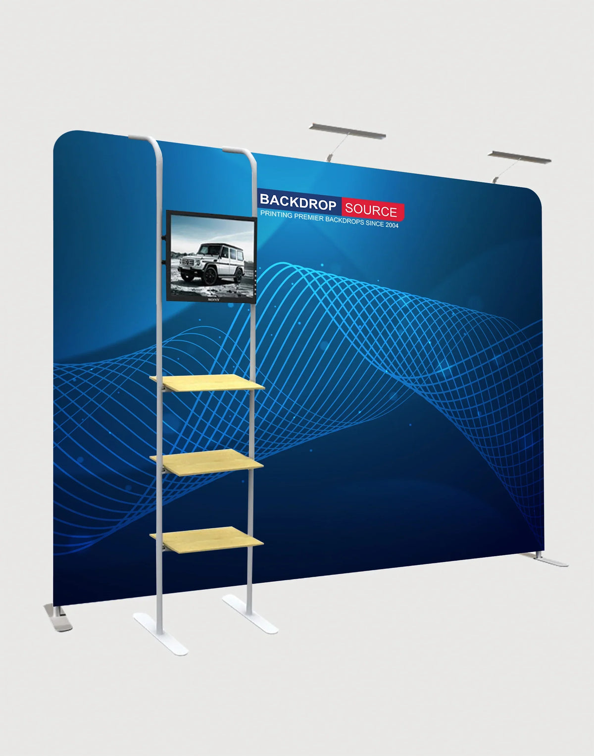 Medienwand mit Zubehör