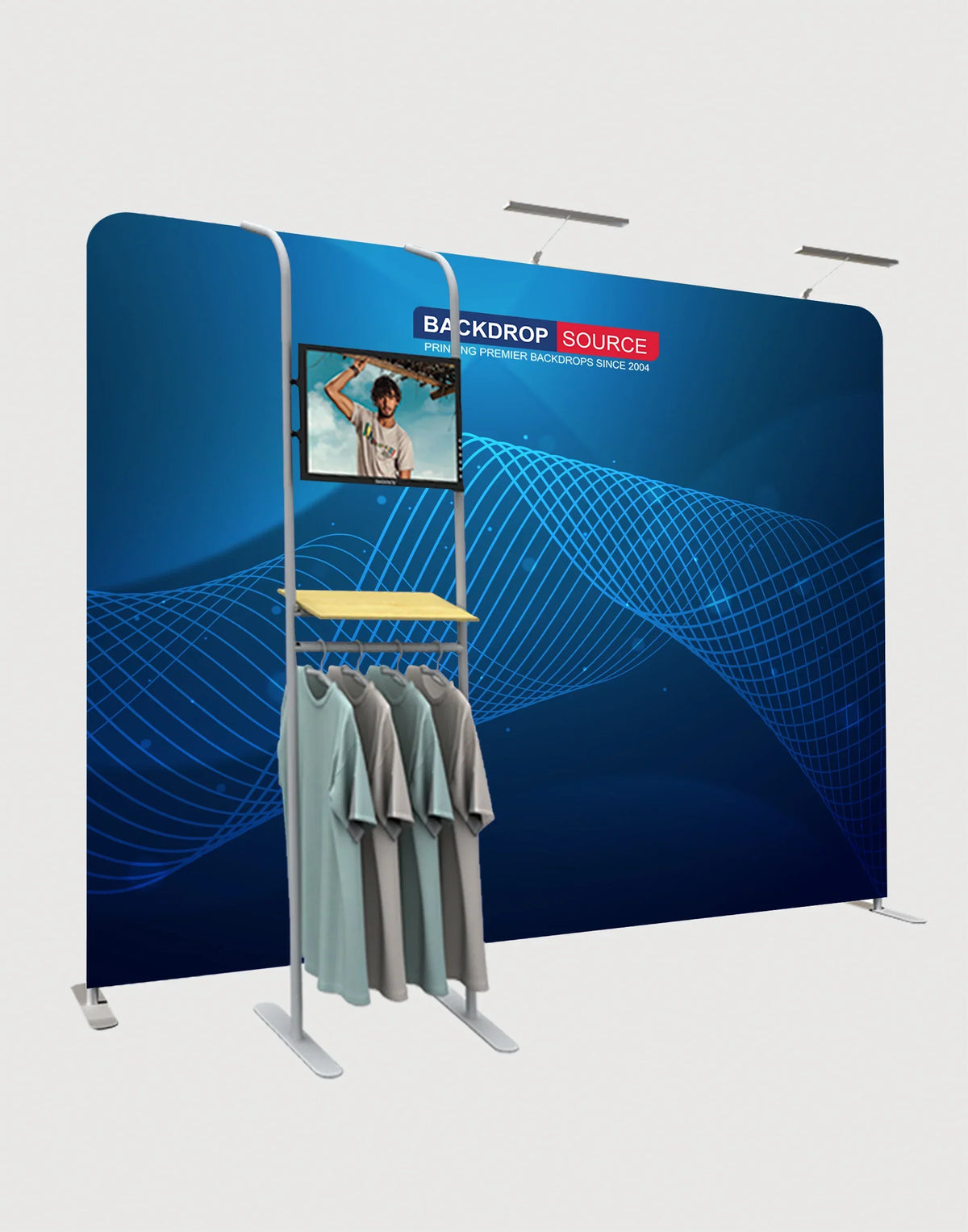 Medienwand mit Zubehör