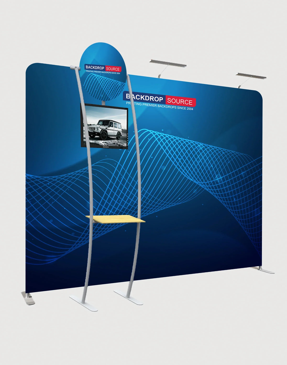 Medienwand mit Zubehör