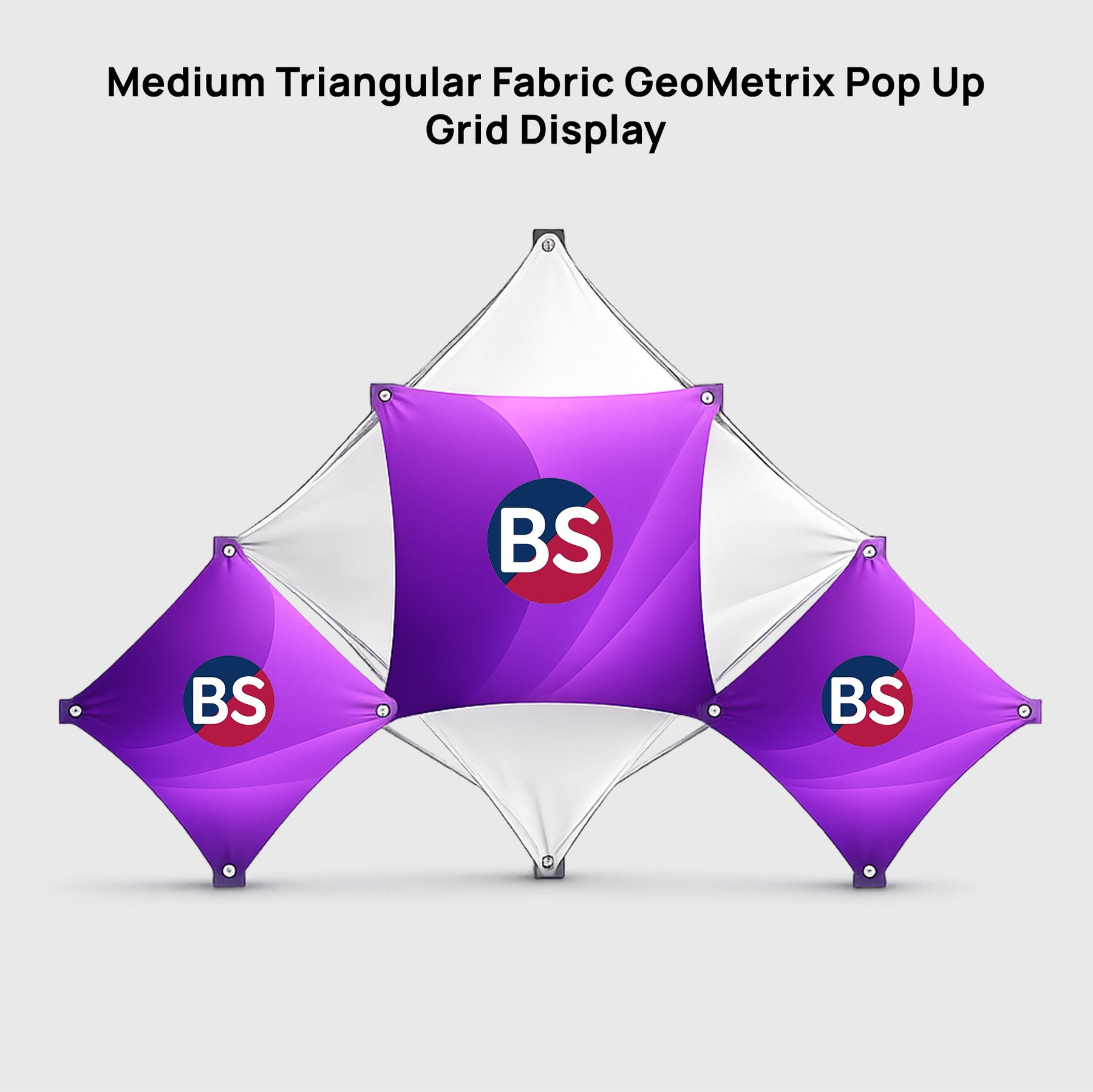 Mittleres dreieckiges Stoff-GeoMetrix-Pop-up-Rasterdisplay