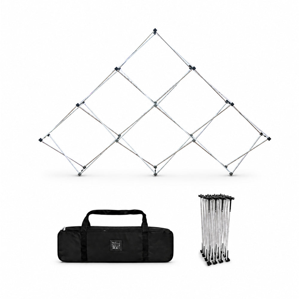 Mittleres dreieckiges Stoff-GeoMetrix-Pop-up-Rasterdisplay