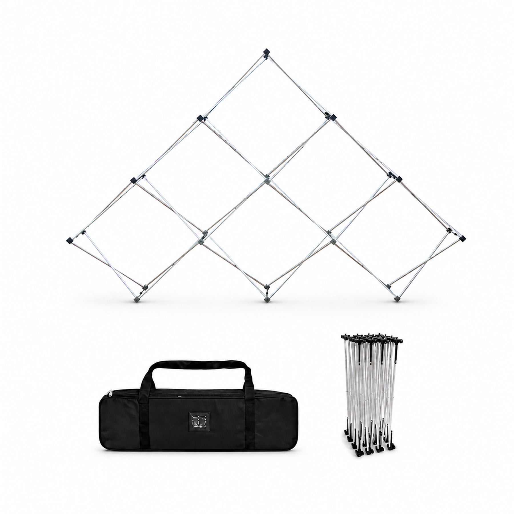 Mittleres dreieckiges Stoff-GeoMetrix-Pop-up-Rasterdisplay