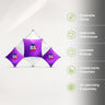 Mittleres dreieckiges Stoff-GeoMetrix-Pop-up-Rasterdisplay