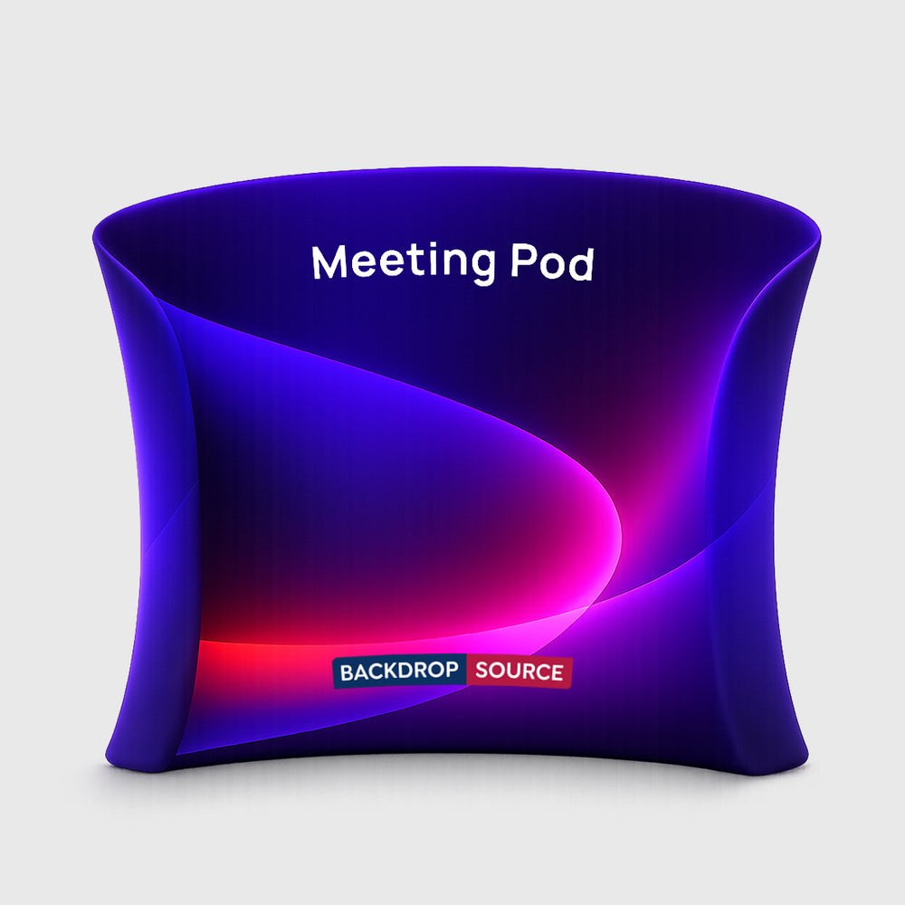 Meeting-Pod-Display aus Stoff