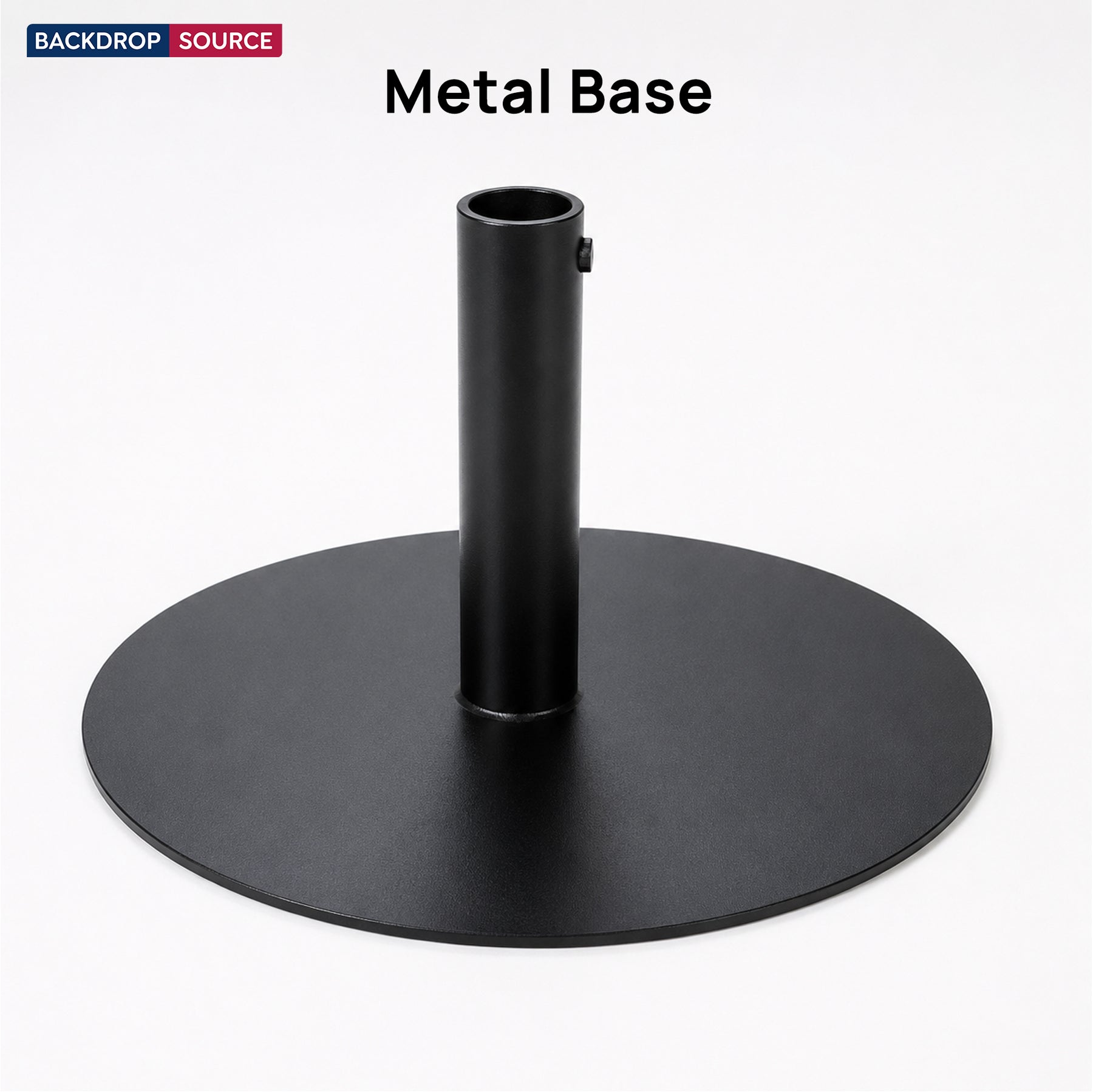 Runde Metallbasis