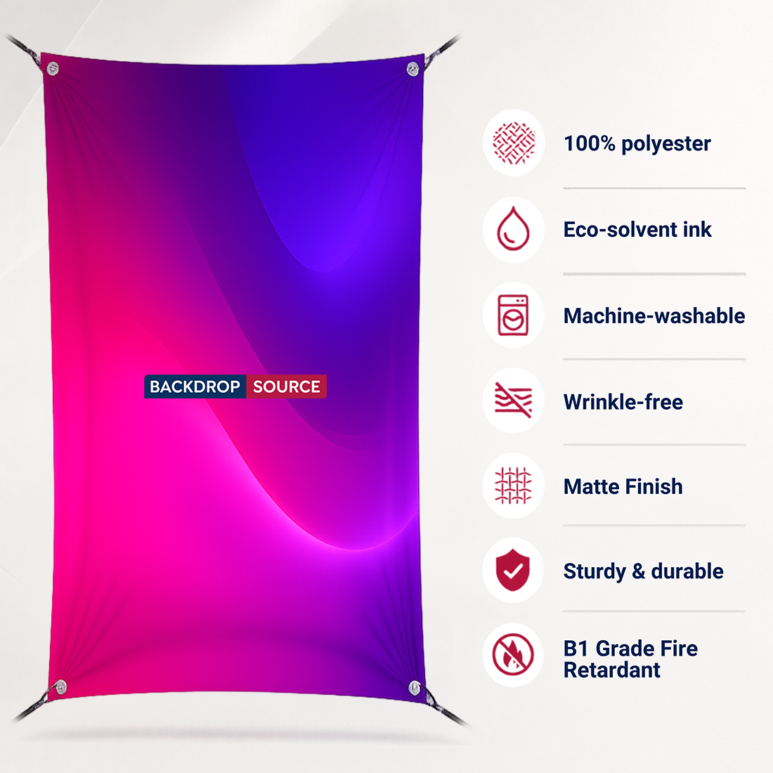 Druck von Bannern aus Polycanvas-Stoff
