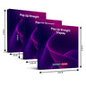 Mobile gerade Pop-up-Wand aus Stoff