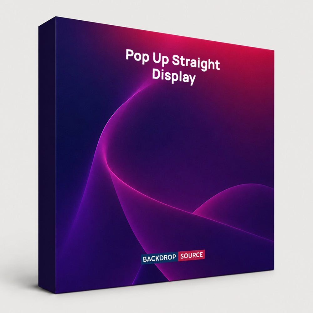 Mobile gerade Pop-up-Wand aus Stoff