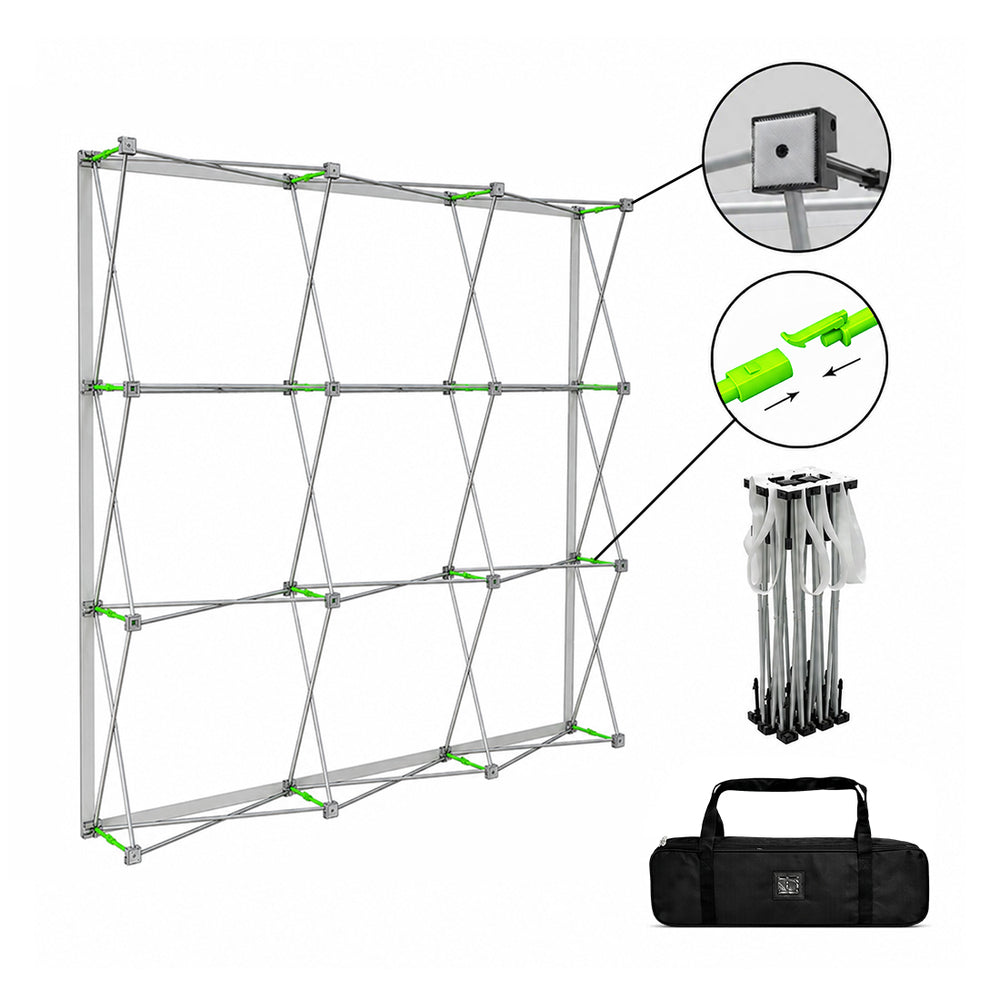 Mobile gerade Pop-up-Wand aus Stoff