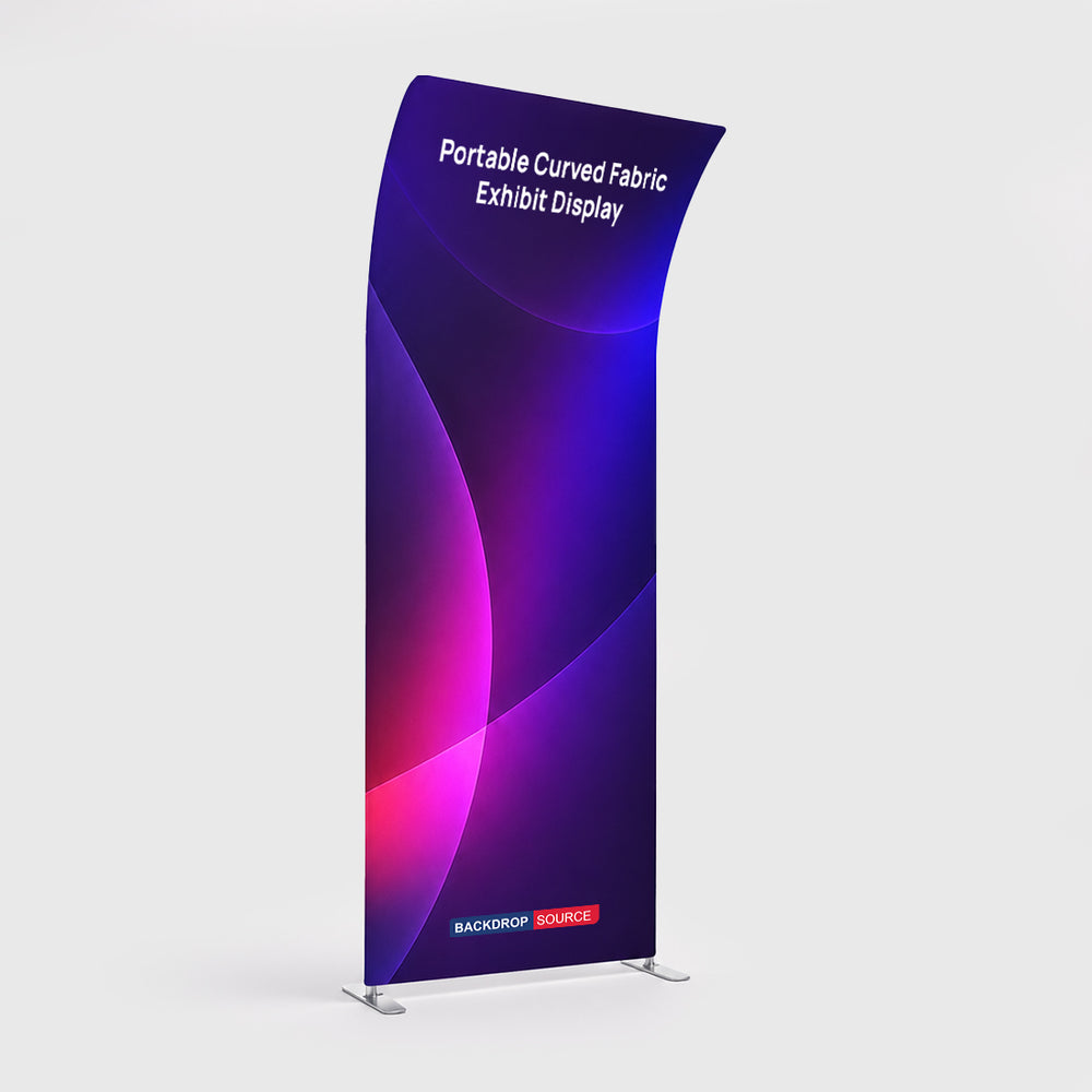 Tragbares gebogenes Stoff-Ausstellungsdisplay