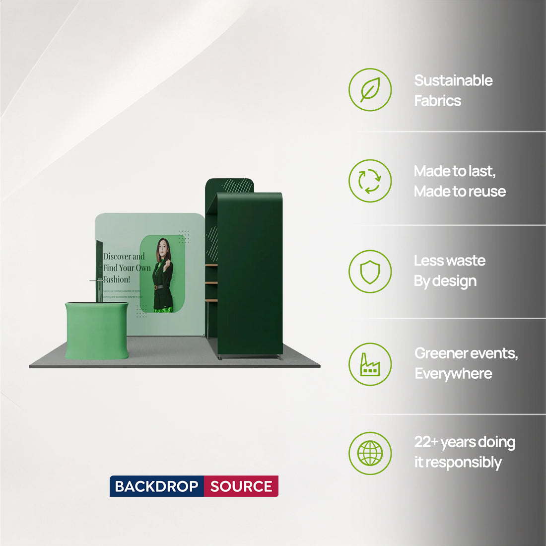 Portable Exhibit Display 3m x 3m - Model 19
