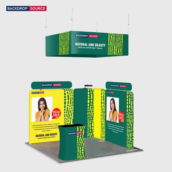 Mobiles Ausstellungsdisplay 3m x 3m – Modell 30