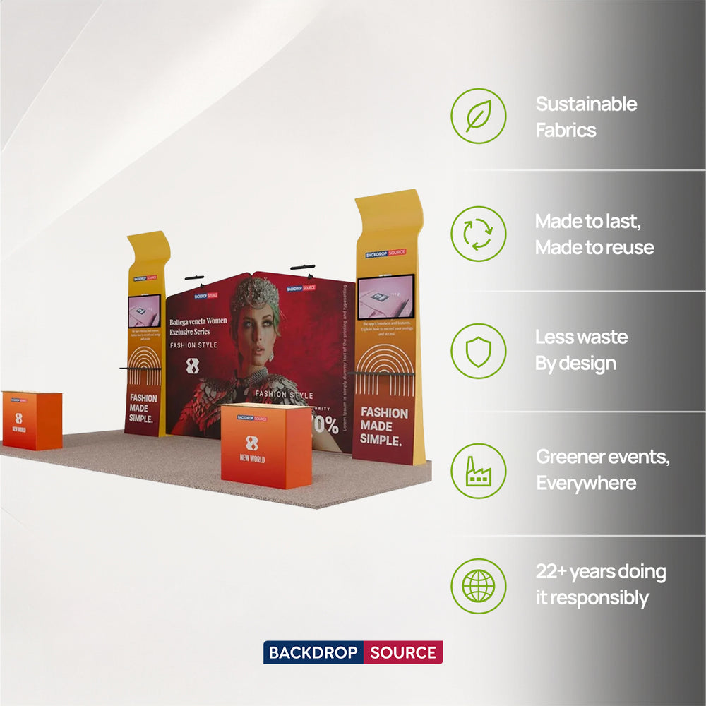 Mobiles Ausstellungsdisplay 6m x 3m – Modell 22