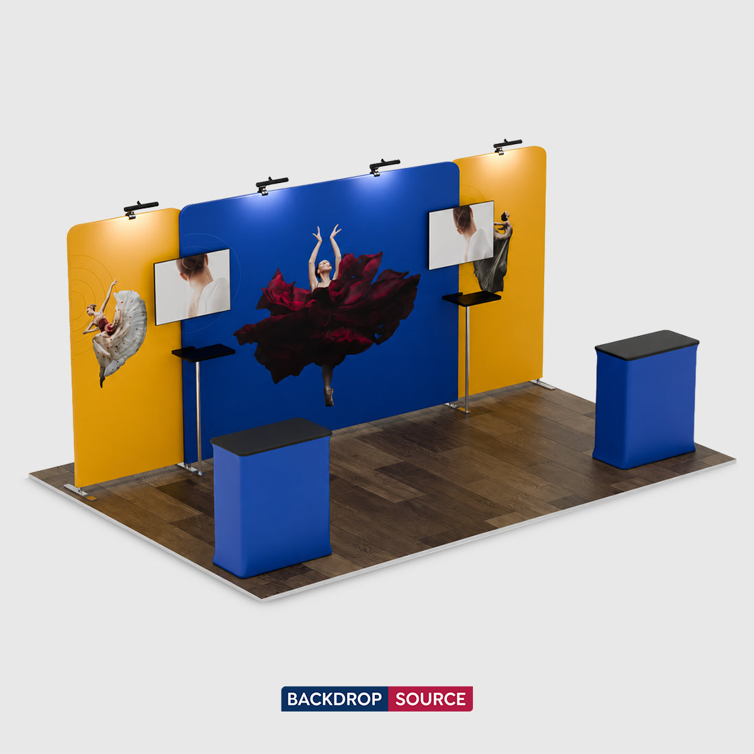 Tragbares Ausstellungsdisplay 6m x 3m – Modell 4