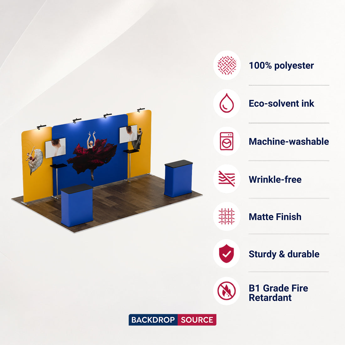 Tragbares Ausstellungsdisplay 6m x 3m – Modell 4
