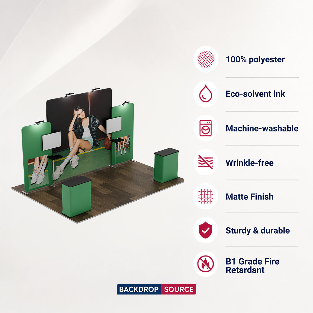 Tragbares Ausstellungsdisplay 6m x 3m – Modell 5