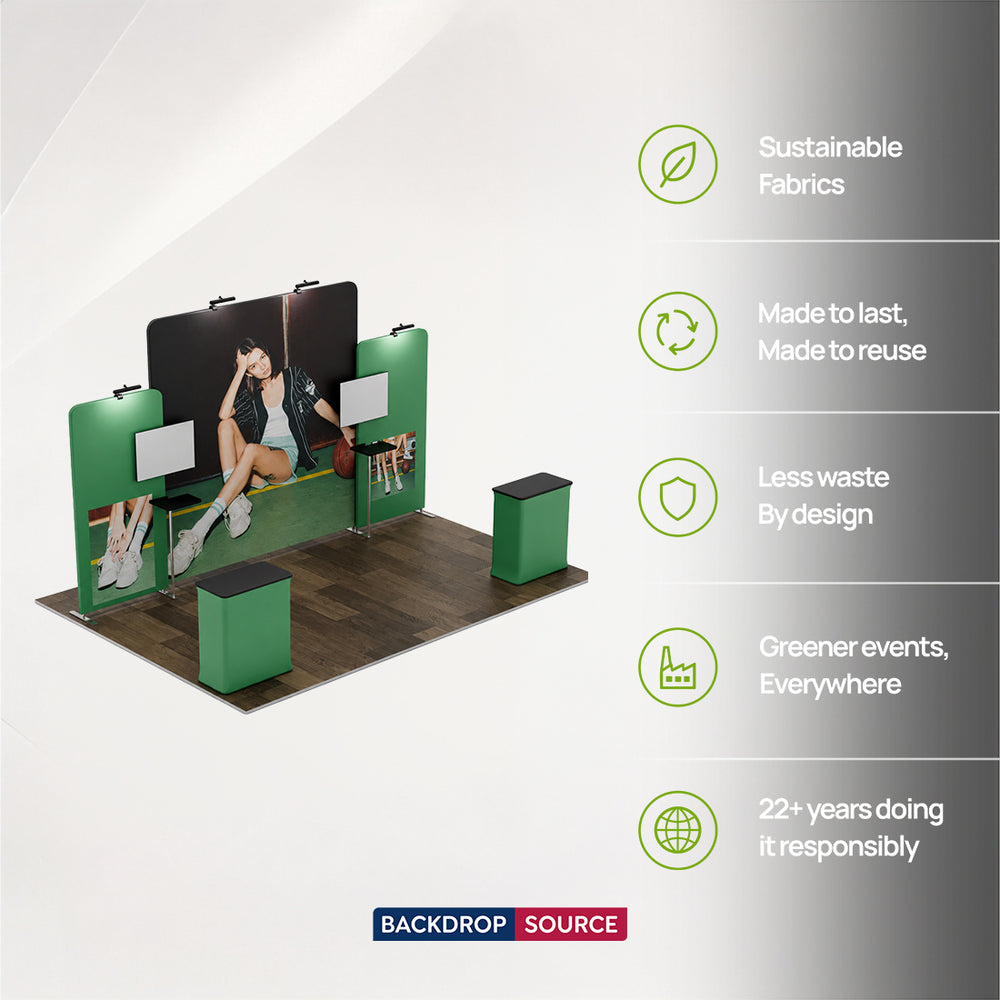 Tragbares Ausstellungsdisplay 6m x 3m – Modell 5