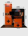 Tragbares Messedisplay 3m x 3m – Modell 13