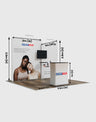 Tragbares Ausstellungsdisplay 3m x 3m – Modell 3