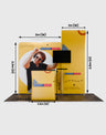 Tragbares Ausstellungsdisplay 3m x 3m – Modell 6