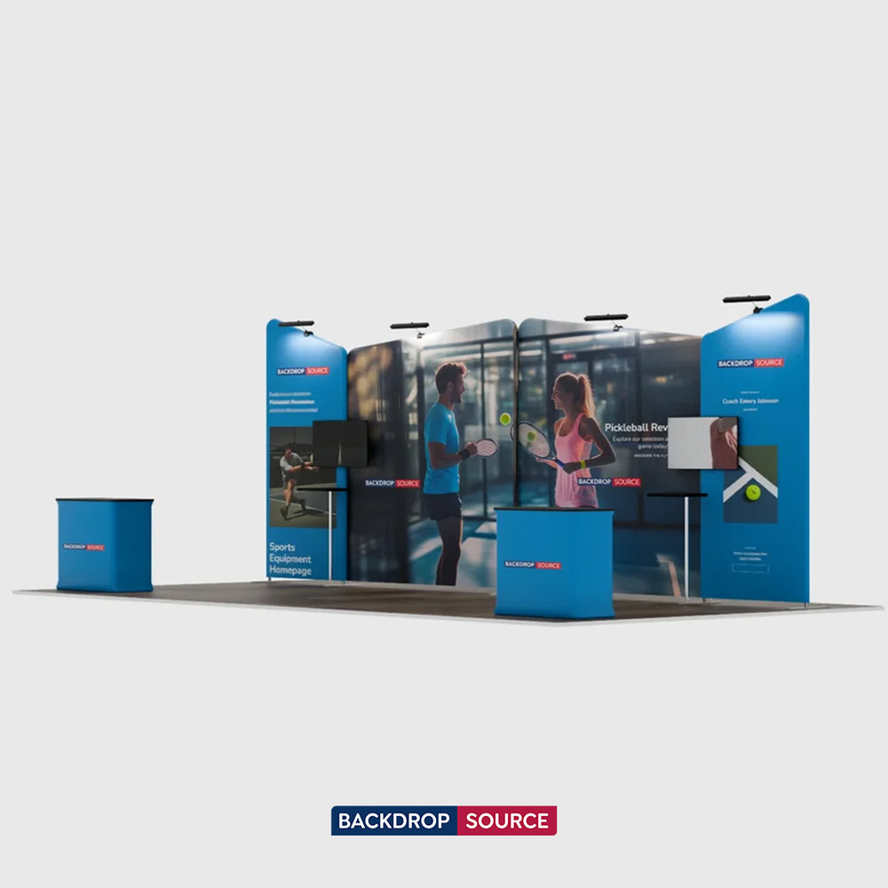 Tragbares Ausstellungsdisplay 6m x 3m – Modell 2